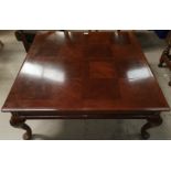 A pair of Georgian style mahogany occasional tables with rectangular tops