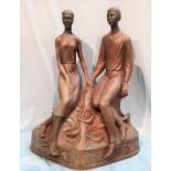 A ceramic sculpture "The Marriage of Art & Industry" HN 2261 by Joseph William Leger OBE (Art