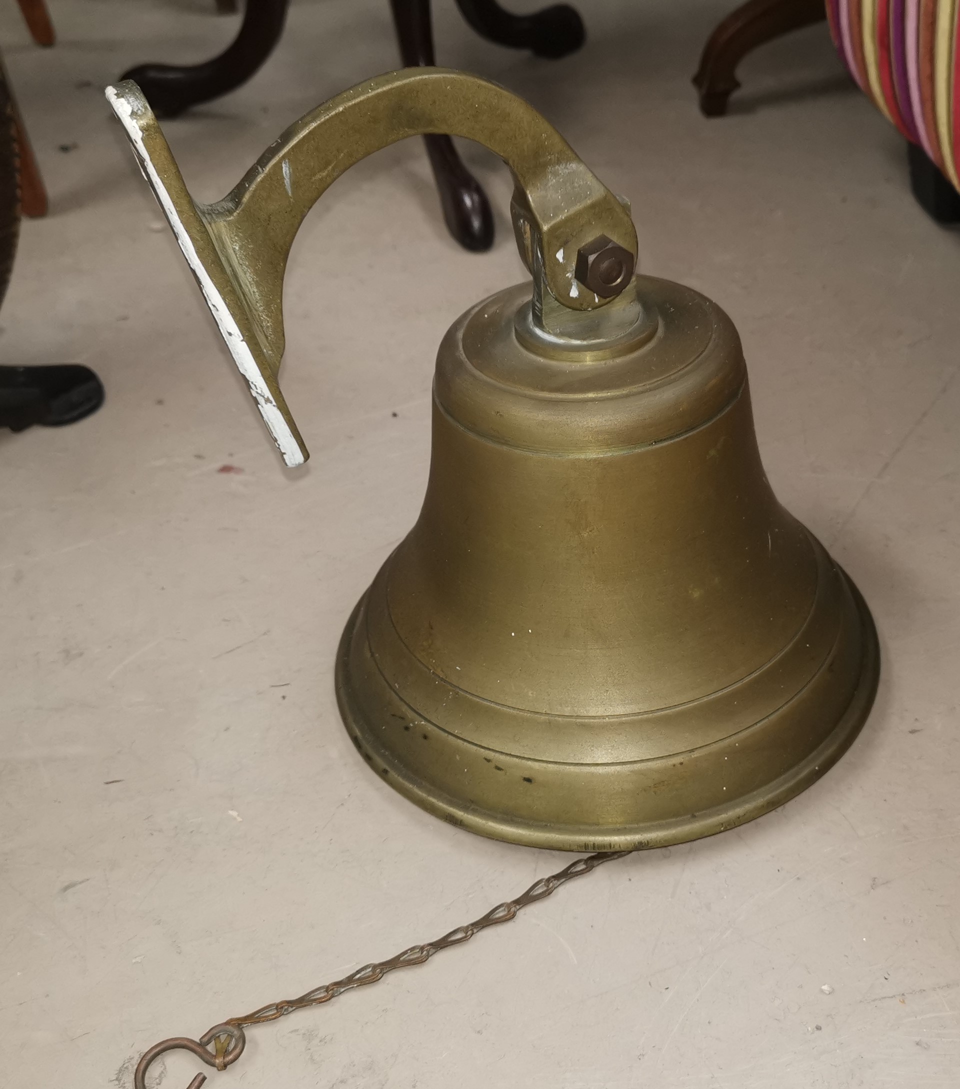 A brass ship's bell