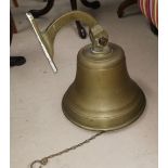 A brass ship's bell