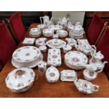 A large Hammersley Howard Sprays dinner and tea service, with similar pattern Ashley China