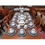A Royal Doulton "Stanwyck" dinner and tea service totalling 182 pieces, approx, comprising: 25 x