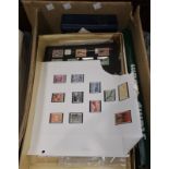 A selection of stamps in albums and loose