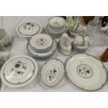 A Royal Doulton diner and tea service "Old Colony" TC 1005, 65 pieces approx, including 4 covered