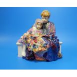 Two Royal Doulton groups: "The Flower Sellers Children" HN 1206 & "London Cry" HN 742 (both with