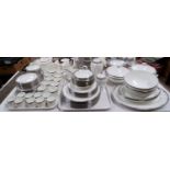 A Wedgwood "Amherst" dinner and tea service, 80 pieces approx