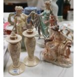 Three Wedgwood groups "The Classical Collection": Gaiety, Togetherness & Captivation; a pair of