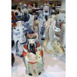 Five Chinese porcelain figures