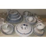 A Royal Doulton diner and tea service "Old Colony" TC 1005, 65 pieces approx, including 4 covered