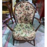 An Ercol stick back armchair