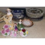Two Royal Doulton figures: Belle, HN2340, and The Paisley Shawl, Reg No 753120; a Coalport Ladies of