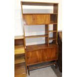 a 1960's full height teak wall unit / room divider