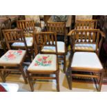 A set of 6 (4+2) Ercol country style dining chairs