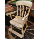A Victorian child's Windsor style chair