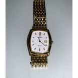 A Rotary Elite wristwatch on gilt link bracelet