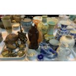 A selection of decorative china and glass