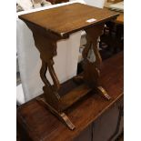 A Jacobean style oak stool/occasional table
