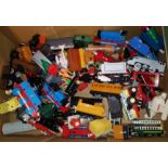 A large selection of Thomas the Tank Engine related toys; track; etc.