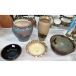 A collection of British decorative studio ware