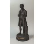 A Wedgwood Black Basalt portrait figure of Josiah Wedgwood F.R.S. 1730-17905, 21 cm