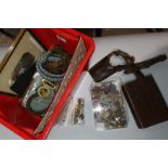 A quantity of militaria including a 1914 field service book; lanyards; etc.