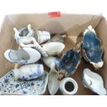 A box of small decorative ceramics