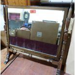 A mahogany dressing table mirror. 21' high