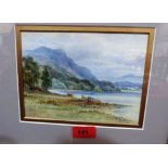MALCOLM CROUSE. IRISH 20TH CENTURY Falcon Cliff, Derwent Water Signed and inscribed. Watercolour 5