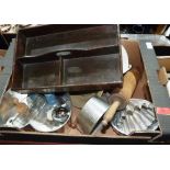 A box of kitchenalia