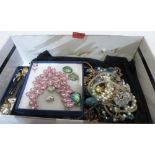 A box of costume jewellery