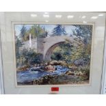 ROLAND SPENCER-FORD. BRITISH 1902-1990 A Scottish scene. Signed. Watercolour. 12' x 15'