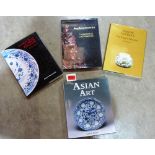 Four volumes: Asian Art, Mason; Chinese Blue and White Porcelain, Macintosh; Masterpieces of Meiji