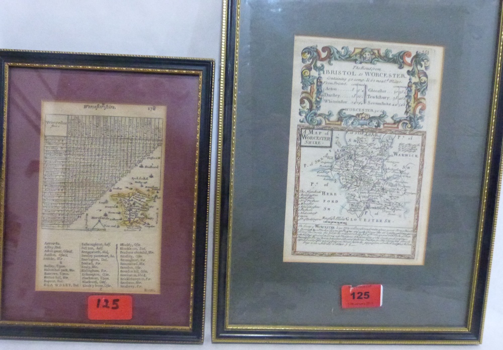 A map by John Ogilby, the road from Bristol to Banbury 14' x 18'; an Ogiliby Bowen map and another - Image 2 of 2