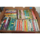 A box of Agatha Christie and Enid Blyton books