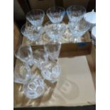 A quantity of cut glassware