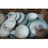 A box of Wedgwood Brecon dinnerware, 45 pieces approx.