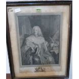 An 18th century engraving after Jean Aved, Portrait of Charles Joseph de Pollinchove. 22' x 17'