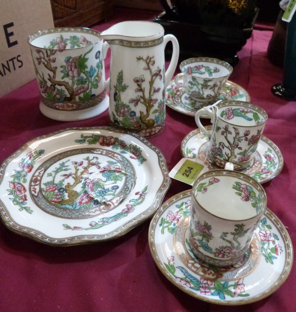 A collection of Coalport Indian Tree comprising two coffee cans and saucers, large mug, teacup,