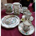 A collection of Coalport Indian Tree comprising two coffee cans and saucers, large mug, teacup,