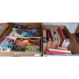 Two boxes of books