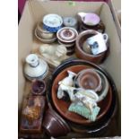 A collection of English pottery. Prov: Estate of Islwyn Watkins