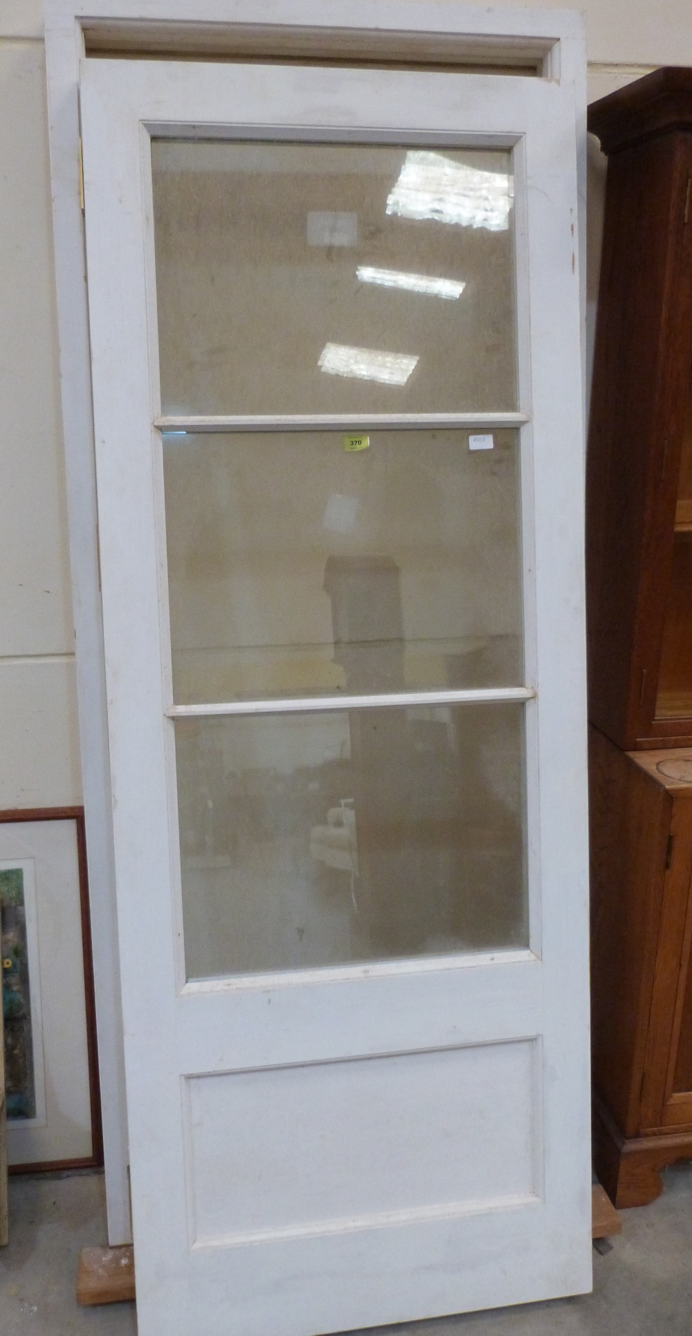 A double glazed door and frame