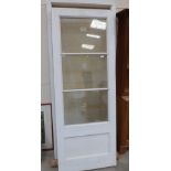 A double glazed door and frame