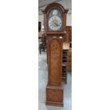 A walnut longcase clock of recent manufacture. 68' high