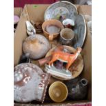 A collection of pottery. Prov: Estate of Islwyn Watkins