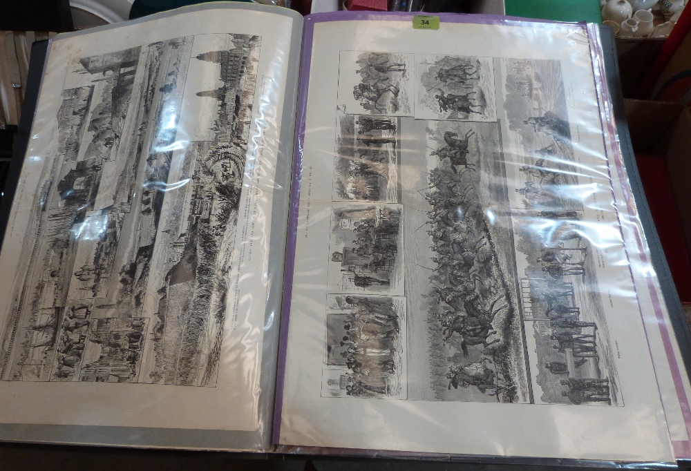 80 double page illustrations from The Graphic and Illustrated London News, mostly Victorian or