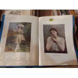 A collection of 40 theatrical portrait prints c.1900