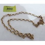 A 9ct necklet chain. 11.6g