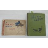 Two volumes, The Phil May Album pub. Methuen & Co. 1900 and a Phil May Medley