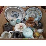 A collection of pottery and other ceramics. Prov: Estate of Islwyn Watkins